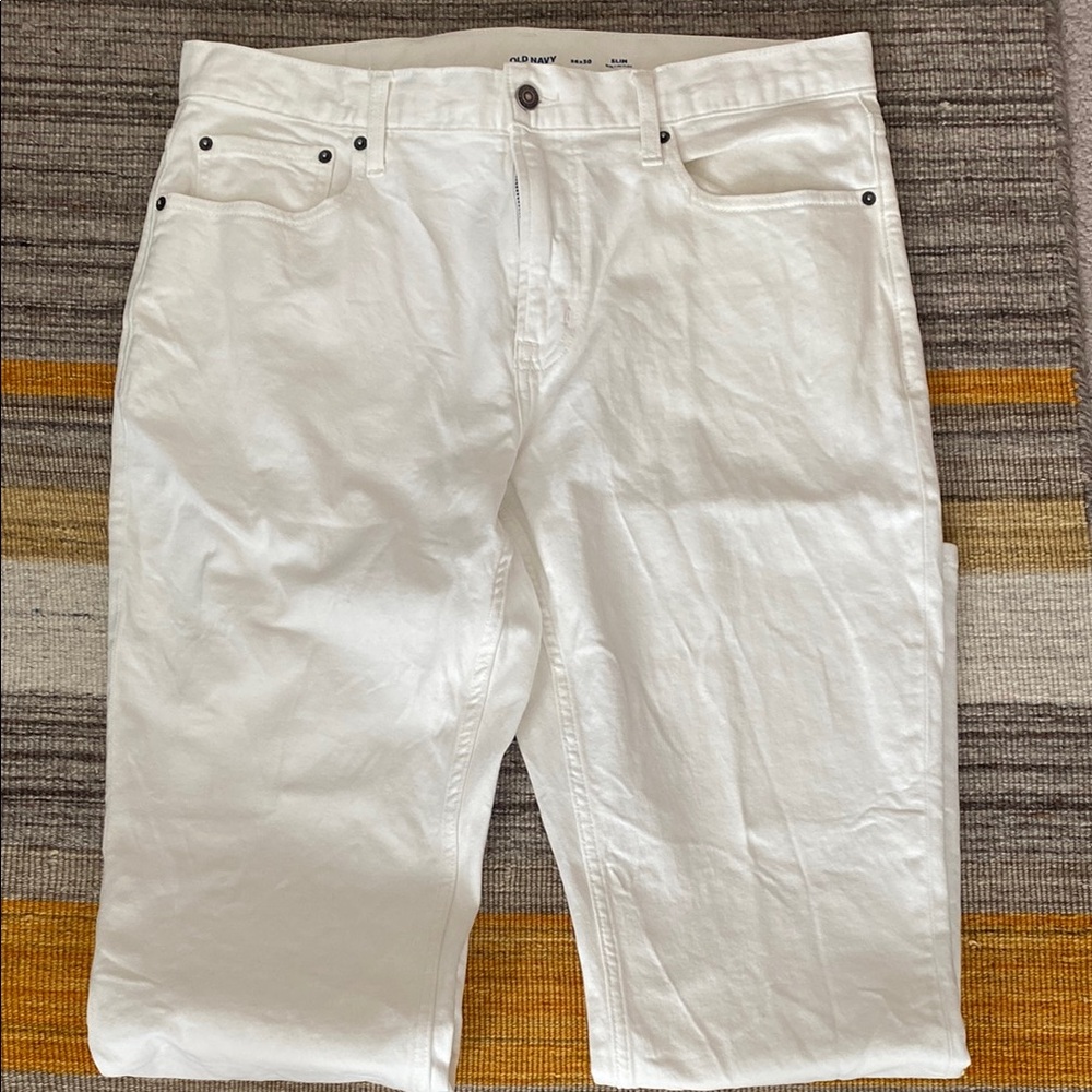 Old Navy White Relaxed Jeans